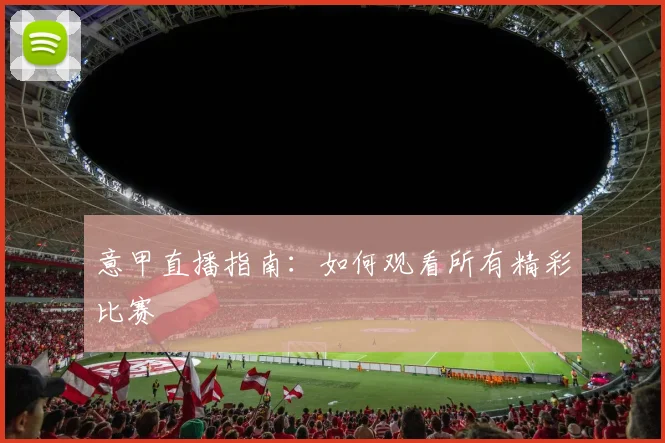 意甲直播指南:如何观看所有精彩比赛